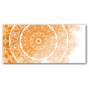InSmile ® Obraz mandala Orange Velikost (šířka x výška): 150x70 cm