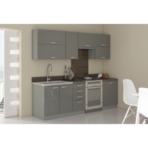 Luxusní kuchyně Gery, šedý lesk Gery: Zvolený rozměr 120/180cm