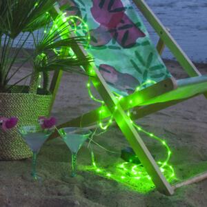 LED světelná hadice Tuby, na baterii, zelená
