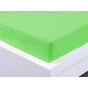 XPOSE® Prostěradlo mikroplyš Exclusive jednolůžko - letní zelená 90x200 cm