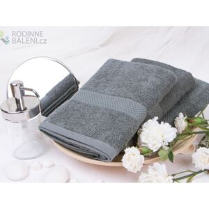 XPOSE® Froté ručník VERONA - tmavě šedá 50x90 cm