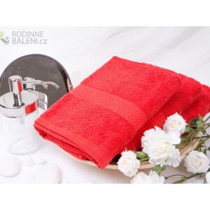 XPOSE® Froté ručník VERONA - červená 50x90 cm