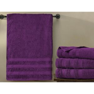 XPOSE® Froté ručník CHINGY - tmavě fialová 50x90 cm