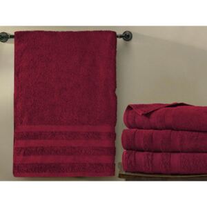 XPOSE® Froté ručník CHINGY - bordó 50x90 cm