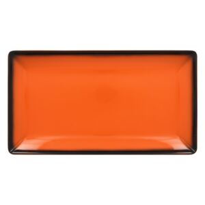 Lea mělký talíř obdélný Barva: oranžová