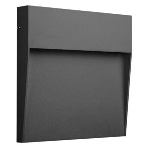 Mantra Gris, šedé svítidlo pro orientační osvětlení exteriéru, 3W LED 3000K, 10,5x10,5cm, IP54
