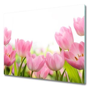 Deska do krojenia Růžové tulipány 60x52 cm