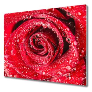 Deska do krojenia Vodní kapky na růži 60x52 cm