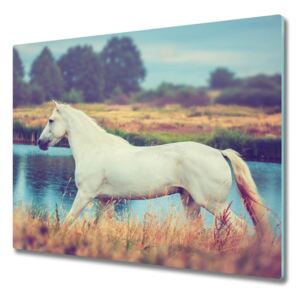 Deska do krojenia Bílý kůň u jezera 60x52 cm