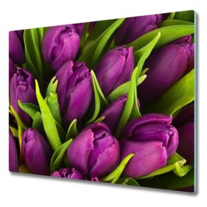 Deska do krojenia Fialové tulipány 60x52 cm
