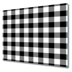 Deska do krojenia Černobílá mřížka 60x52 cm