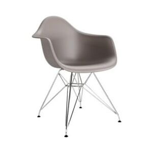 Designová židle DAR, cappuccino (Chrom)