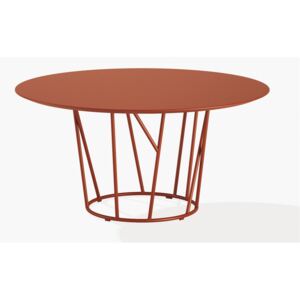 Fast Hliníkový jídelní stůl Wild, Fast, kulatý 138x73 cm, lakovaný hliník barva bílá (white)