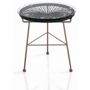 Tomasucci Odkládací stolek NUMANA BLACK Ø.45x46cm, černý