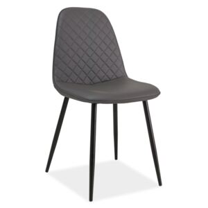 Jídelní židle - TEO C, různé barvy na výběr Čalounění: šedá (ekokůže)