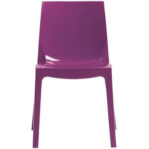 Židle Ice (fialová), polypropylen lesk