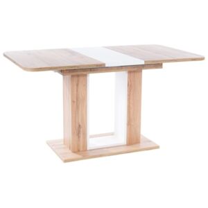 Casarredo Jídelní stůl rozkládací TWINS 140x80 dub artisan/bílá mat