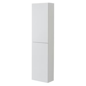 Mereo, Aira, koupelnová skříňka, vysoká, levé otevírání, bílá, 400x1570x220 mm CN714L