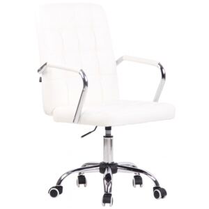 BHM Germany Kancelářská židle Terni, syntetická kůže, bílá