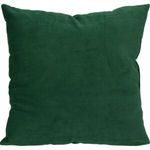 Home collection Dekorační polštářek manšestrový 45x45 cm tmavě zelená