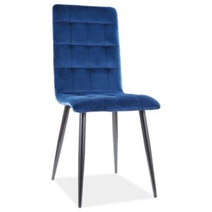 SIG Jídelní židle OTTO velvet modrá