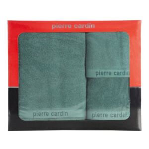 Dárková sada ručníků Pierre Cardin 30x50cm, 50x90cm, 70x140cm Zelená 3 ks