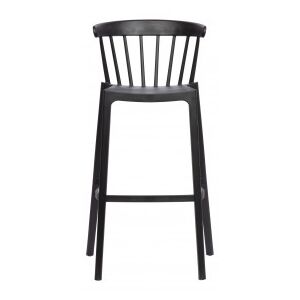 DEEEKHOORN Zahradní barová židle BLISS WOOOD,plast černý 373289-Z