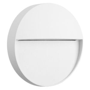 Mantra Gris, bílé svítidlo pro orientační osvětlení exteriéru, 3W LED 3000K, prům 11cm, IP54