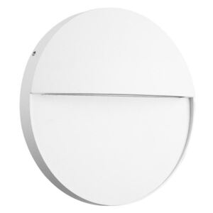 Mantra Gris, bílé svítidlo pro orientační osvětlení exteriéru, 6W LED 3000K, prům. 16cm, IP54