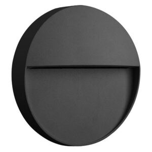 Mantra Gris, šedé svítidlo pro orientační osvětlení exteriéru, 3W LED 3000K, prům 11cm, IP54