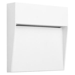 Mantra Gris, bílé svítidlo pro orientační osvětlení exteriéru, 6W LED 3000K, 16x16cm, IP54