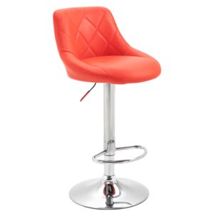 TEMPO Barová židle, červená / chromová, MARID