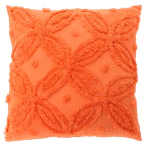 DEKORACEASTYL Dekorativní polštář Yaron s plastickým vzorem oranžový 328531