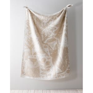 Vlněná deka Metsikkö 90x130, zlato-bílá Lapuan Kankurit