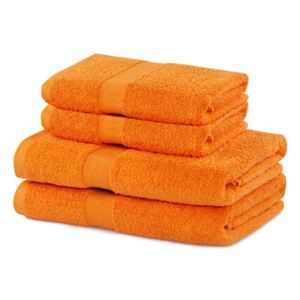 Set oranžových ručníků DecoKing Niki