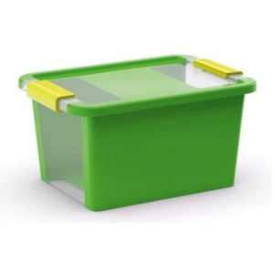 KIS Úložný Bi box S, 11 litrů průhledná/zelená barva