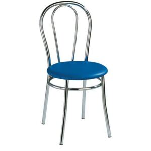 Jídelní židle Anett Chrom, modrá