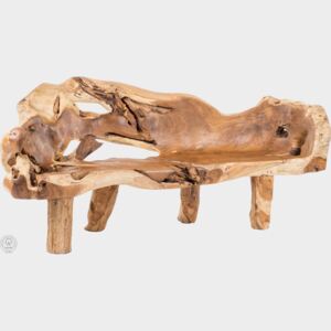 Originální lavička z kořenového dřeva
