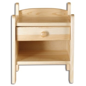 Dřevěný noční stolek se zásuvkou typ NS107 KN095