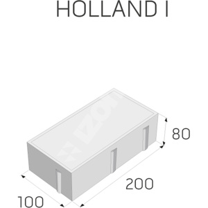 Dlažba HOLLAND tl. 8 200x100x80 červená