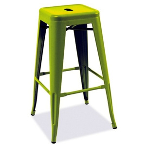 Barová židle SHORT, 76x31x31, tmavě zelená