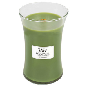 Svíčka oválná váza WoodWick Vůně jehličí, 609.5 g