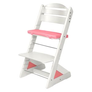 Dětská rostoucí židle Jitro Plus bílá Barva volitelného klínu: Růžová