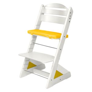 Dětská rostoucí židle Jitro Plus bílá Barva volitelného klínu: Žlutá
