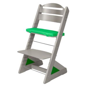 Dětská rostoucí židle Jitro Plus šedá Barva volitelného klínu: Zelená