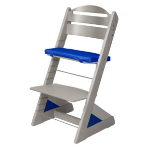 Dětská rostoucí židle Jitro Plus šedá Barva volitelného klínu: Modrá