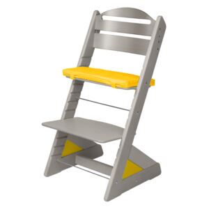 Dětská rostoucí židle Jitro Plus šedá Barva volitelného klínu: Žlutá