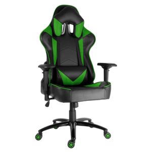 Herní židle RACING PRO ZK-029 XL černo-zelená