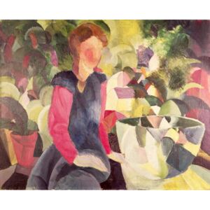 Obraz, Reprodukce - Girl with a Fish Bowl, 20th century, August Macke