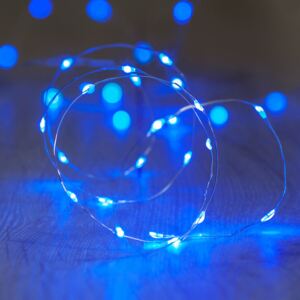 DecoLED LED světelný řetěz na baterie modrý, 20 diod, 2,3 m